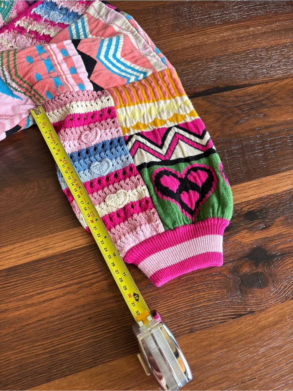 Anthropologie PILCRO Patchwork Cardigan Sweater, Colorful,Fun,Oversized One Size - Picture 14 of 16